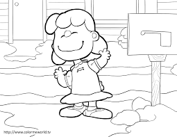 Lucy Van Pelt Pdf Printable Coloring Page Peanuts Lucy Van Pelt Coloring Pages Pelt