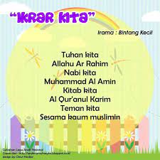 Ikrar Kita Original Song Bintang Kecil Pendidikan Lirik Lagu Pendidikan Anak Usia Dini