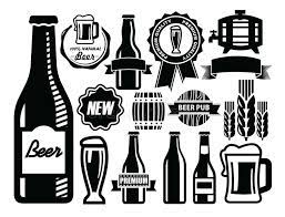 Beer Icon Vector Black Beer Icon Set On White Sponsored Vector Icon Beer Black White Ad Beer Images Beer Icon Beer Clipart