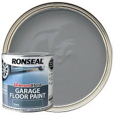 Painting a garage floor will improve the look and feel of the space. Ronseal Diamond Hard Garage Floor Paint Satin Slate 2 5l Wickes Co Uk