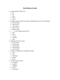 Bentuk pangkar, akar, dan logaritma. Contoh Soal Bahasa Sunda Kelas 10 Semester 1 Contoh Soal Terbaru