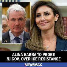 Alina Habba, acting U.S. Attorney for New Jersey, is investigating Gov.  Phil Murphy over a directive to law enforcement to not cooperate with ICE  officials. MORE: https://bit.ly/4idNJ66