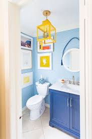 Yellow bathroom with sink skirt. 25 Fun Colorful Bathroom Decor Ideas Digsdigs