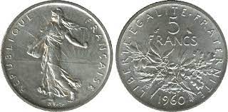 Check spelling or type a new query. 5 Francs Semeuse En Nickel 1960 A 2001 Cotations Des Pieces Francaise