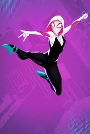 I like how they changed those teal bottoms of her boots into ballet shoes; Download Spider Man Into The Spider Verse Character Poster Gwen Stacy Wallpaper Cellularnews