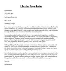 Maybe you would like to learn more about one of these? Librarian Cover Letter Sample Letters Writing Tips