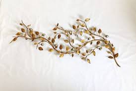 Vintage Italian Metal Wall Art 1960s Large Gold Gilt Metal Etsy Decoration