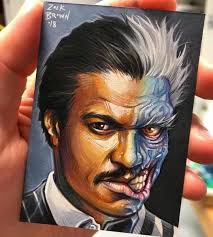 Billy Dee Williams Two-Face by Zachary Jackson Brown, in C.W. Hall's My  Two-Face Collection: Comic Art Gallery Room