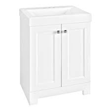 Use our interactive vanity configurator tool to design your custom vanity solution. Glacier Bay Shaila 24 5 In W Bath Vanity In White With Cultured Marble Vanity Top In White With White Basin Ppsofwht24 The Home Depot