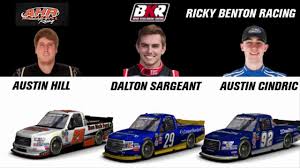 2018 Nascar Camping World Truck Series Driver Team Chart