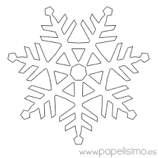 Copos De Nieve Para Colorear Papelisimo › nieve, copos de nieve, nieve, hielo: copos de nieve para colorear papelisimo