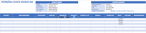 Excel verwaltung datenbank ms office. Kostenlose Excel Inventar Vorlagen