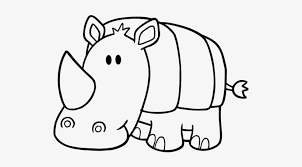 Llll➤ hundreds of printable rhino coloring pages and books. Baby Rhino Coloring Page Rinoceronte Bebe Para Colorear 600x470 Png Download Pngkit