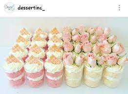 Party Shower Dessert Mini Dessert Cups Desserts Shower Desserts
