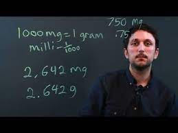 In this case we should multiply 1 grams by 1000 to get the equivalent result in milligrams: How Many Milligrams Are In A Gram For A Conversion Measurement Conversions Youtube