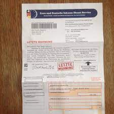 Genios ist marktführer in deutschland für wirtschaftsinformationen und offizieller kooperationspartner des bundesanzeigers. Mahnung Vom Euro Und Deutsche Inkasso Dienst Service Betrug Gewinnspiel