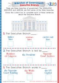 Us Executive Branch Free Worksheet Kids Preschool Kindergarten Kindergartenworksheets Preschool Executive Branch The Learning Experience Worksheets Free