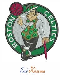 And some dressed as leprechauns! Boston Celtics Logo Embroidery Design Boston Celtics Logo Embroidery Pattern