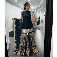 We did not find results for: Navy Blue Color Designer Sharara Suit In Georgette Fabric