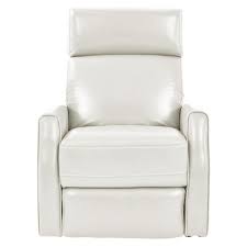 This swivel chair takes contemporary to another level with its full grain leather upholstery design, incorporating the cool look you love. Lucca White Leather Power Recliner El Dorado Furniture