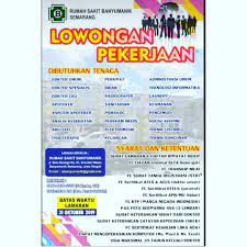 Check spelling or type a new query. Lkss Rs Banyumanik Semarang Membuka Lowongan Kerja Di Facebook