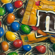 We started back in 2018 without knowing that we were building a roster filled with goats which during their time here at mnm. Mnm Snack Oil Painting By Carmen Gonzalez Absolutearts Com