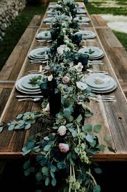Dark Rustic Green Wedding Inspiration Rustic Wedding Table Pantone Wedding Rustic Wedding Decor