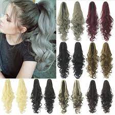 Curly Short Claw Ponytails Synthetic Hair My Little Pony Tail Clip In Hair Extensions Horse Chignon Hairpieces F Hair Pieces Drawstring Ponytail Wig Hairstyles