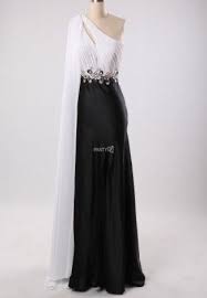 Black And White Evening Dresses One Shoulder Black And White Evening Dress Partydq Black And White Evening Dresses Black And White Gown Dresses