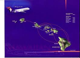 When you are traveling from oahu to any neighbor island (maui, kauai, big island, lanai, molokai) or between any neighbor island (ex: Hawaiian Airlines Interisland Route Map From Inflight Mag Hawaiian Airlines Route Map Big Island