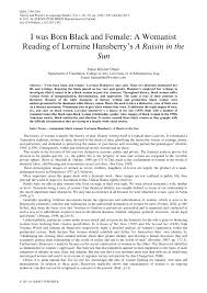 Pdf I Was Born Black And Female A Womanist Reading Of