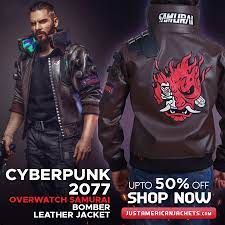 Cyberpunk 2077 V Samurai Leather Jacket Just American Jackets Leather Jacket Jackets Brown Leather Jacket