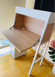 Need small fold down wall mounted table. Foldable Desk Table And Drawers Furniture Home Living Furniture Tables Sets On Carousell