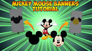 Große auswahl zum sammeln und verschenken. Minecraft Banner Tutorial How To Make Mickey Mouse Banners Youtube
