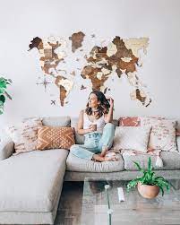 Wood Wall Decor Wooden Map World Map Rustic Wall Decor Etsy Rustic Wall Decor Wood Wall Decor Rustic Walls
