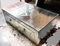 Add walmart protection plan powered by allstate. Industrial Alumimum Aviator Trunk Coffee Table With Drawers