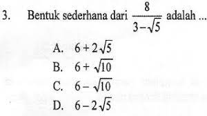 We did not find results for: Bentuk Sederhana Pembagian Akar Soal Un 2017 Youtube