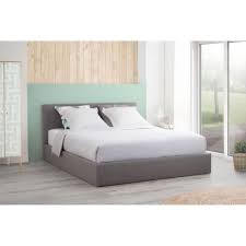 Dont 12,71 € de frais. Dandy Lit Coffre 160 X 200 En Tissu Gris Clair Cdiscount Maison