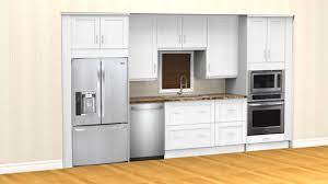 Traditionally, kitchen cabinets are mounted on walls. Klearvue Cabinetry Built In Galley With Wall Oven Cabinets Only At Menards