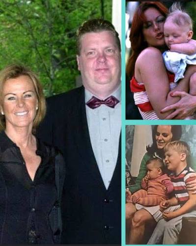 A moment of Anni-Frid with her children, providing a glimpse into her  personal life beyond her musical career. Beyond her work with ABBA, Frida  also pursued a solo career, releasing albums like "