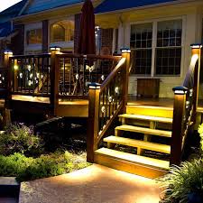 Square Single Basket Baluster With Led Lights Dekor Lighting Decks Backyard Deck Lighting Building A Deck