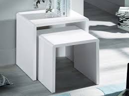 High gloss living room furniture. Julian Bowen Manhattan White High Gloss Nest Of Tables Flat Packed