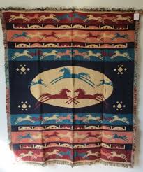 If you want fun colors, we have yellow saddle pads, red, purple, turquoise, and even pink western saddle pads to match your best outfits in the show pen! Buy New Old Stock El Paso Saddle Blanket Co Running Horses Jacquard Throw Blanket Online In Costa Rica 362928135823