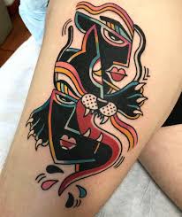 Deconstructed Panther Done By Joey Cassina At Ocean Avenue Tattoo In San Francisco Ca Tattoos Tattoo Designs Chest Piece Tattoos
