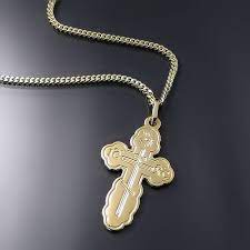 St Olga Cross 14k Gold Orthodox Crosses Zd E5 Orthodox Cross Eastern Orthodox Orthodox