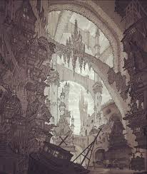 Forgotten days encased in bone and meat — Medieval Slums by Anthony Brault