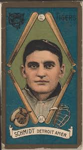 Charles Schmidt, Detroit Tigers, baseball card portrait]