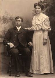 My paternal grandparents' wedding photo in 1902. Chilton, Wisconsin.