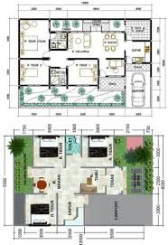 Denah rumah kecil 1 lantai dengan 3 kamar tidur, dapat diakali dengan menggabungkan ruang keluarga, ruang makan, dan dapur pada satu ruang besar. 13 Contoh Desain Denah Rumah Minimalis Modern 1 Lantai 3 Kamar Tidur Paling Banyak Di Minati Deagam Design