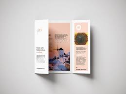Free Single Gate Fold Brochure Mockup Mockups Design Free Premium Mockups Pamphlet Design Brochure Brochures Mockups